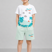 Kids Boys Clothing Set - White (CS003)