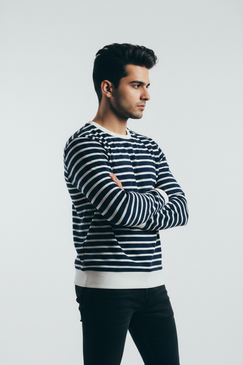 Arms crossed three-quarter