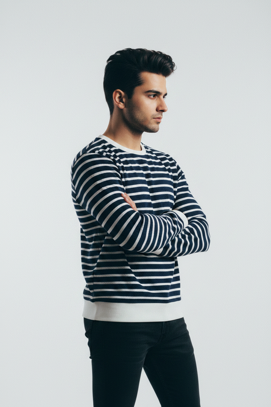 Arms crossed three-quarter