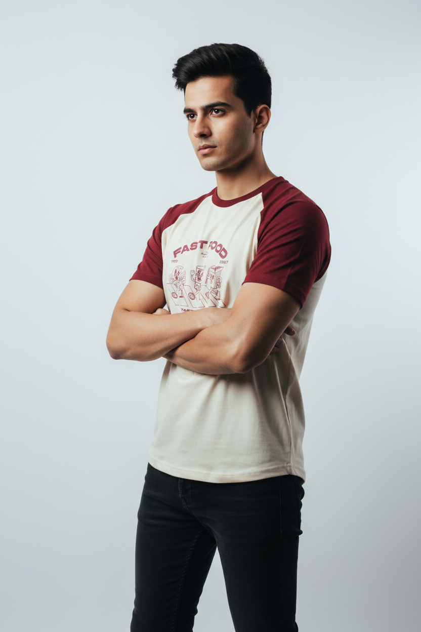 Arms crossed three-quarter