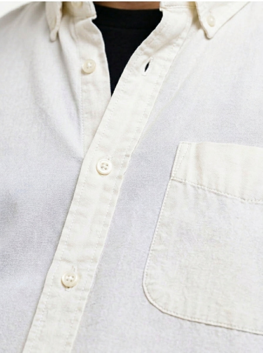 Cool Bee Oxford Casual Half Shirt White for Men - Premium Half Sleeve Casual Shirt India - Lifestyle View