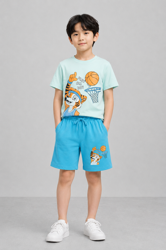 Kids Boys Clothing Set - Light Blue (CS008)