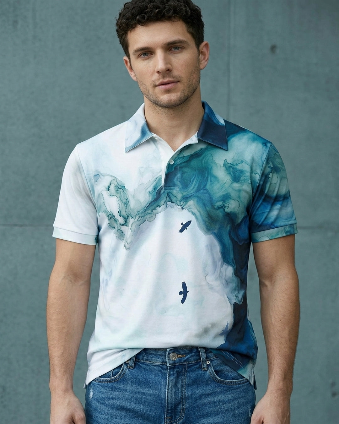 Skybound Marble Polo