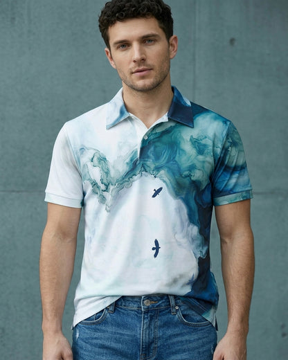 Skybound Marble Polo