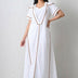 Monochrome Geometric Statement Dress White