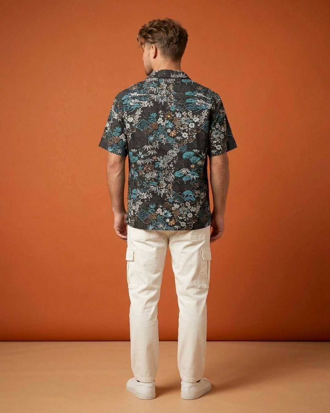Monochrome Matrix Camp Shirt