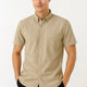 Premium Oxford Casual Half Shirt Beige