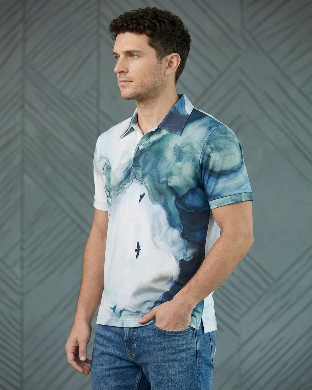 Skybound Marble Polo