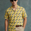 Mellow Yellow Abstract Camp Shirt