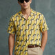Mellow Yellow Abstract Camp Shirt