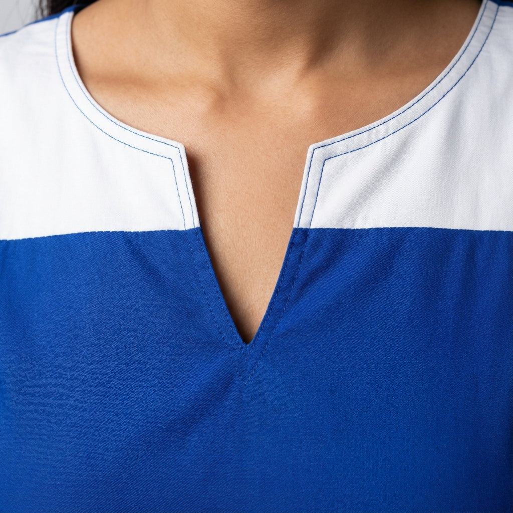 Elegant Midnight &amp; Marble Chevron Gown