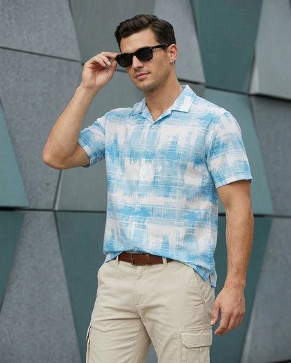 Aegean Plaid Cuban Shirt