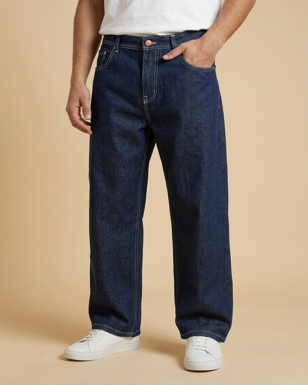 Indigo Core Denim - Men's Premium Jeans Front View | Cool Bee India