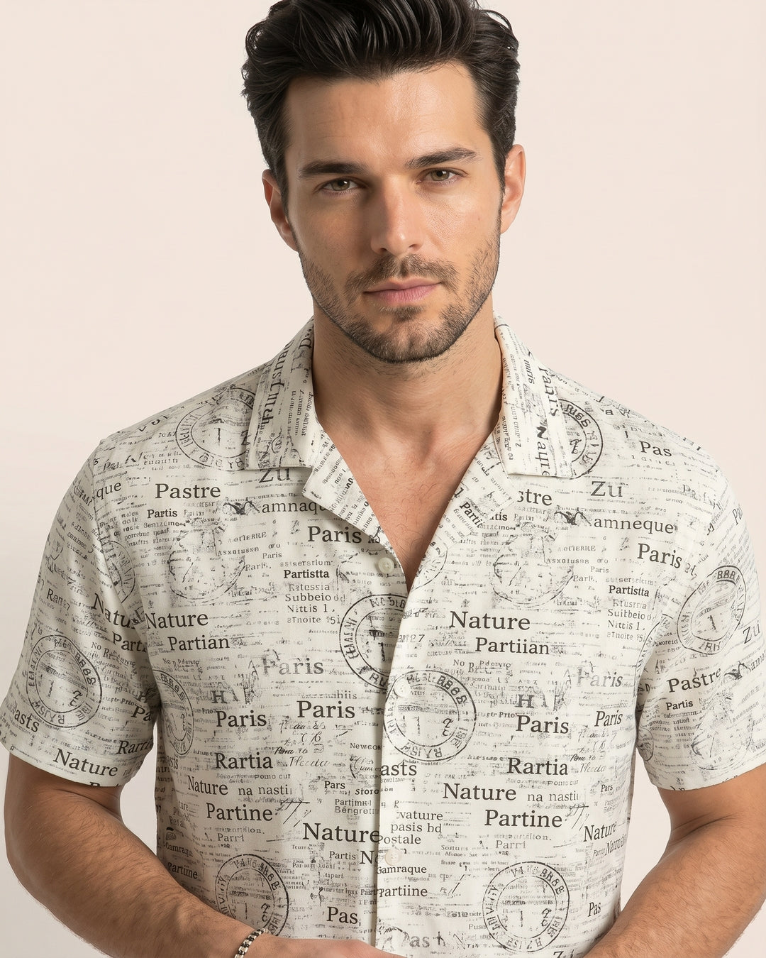 Wanderlust Manuscript Camp Shirt
