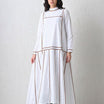 Linear Edge Gown White