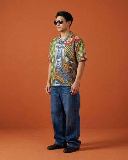 Green Tropic Floral Shirt
