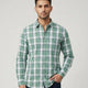 Highland Olive Windowpane  Check Shirt
