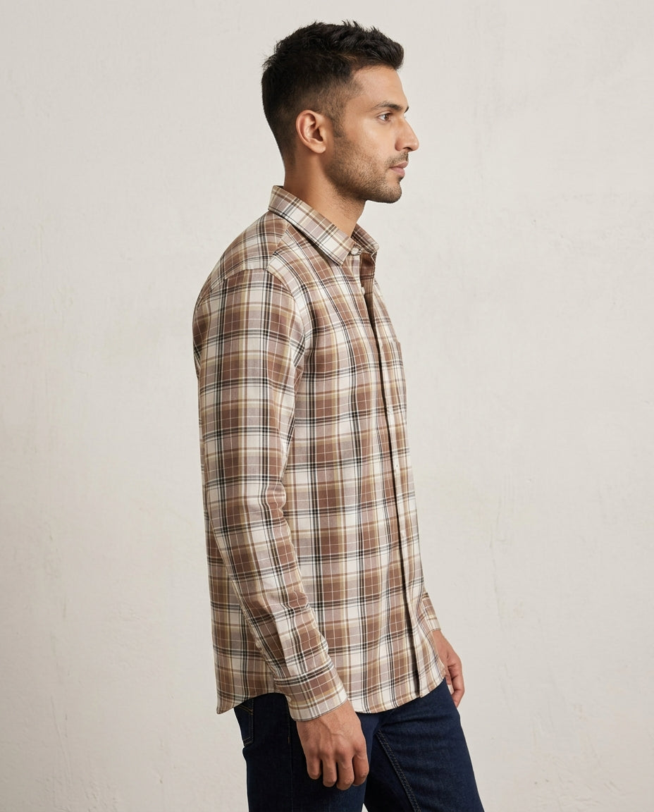 Sage Urban Windowpane Button-Down