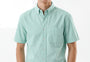 Premium Oxford Casual Half Shirt Sea Green