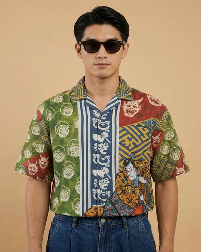 Green Tropic Floral Shirt