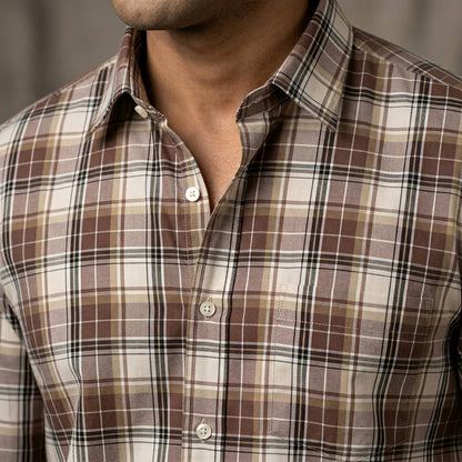 Sage Urban Windowpane Button-Down