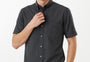 Premium Oxford Casual Half Shirt Black