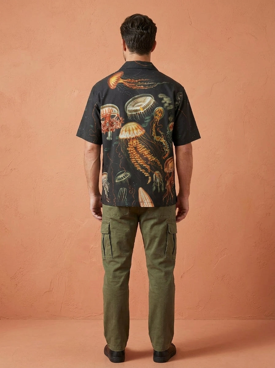 Cool Bee The Relaxed Resort Look Shirt for Men - Premium Mercerised Cotton Spread Collar Shirt India - Side View