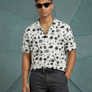 Stark Splatter Cuban Camp Shirt