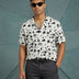 Stark Splatter Cuban Camp Shirt