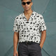 Stark Splatter Cuban Camp Shirt