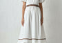 Artisan Contrast Shirtdress White