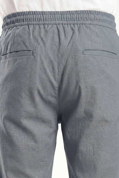 Linen Travel Pants Blue