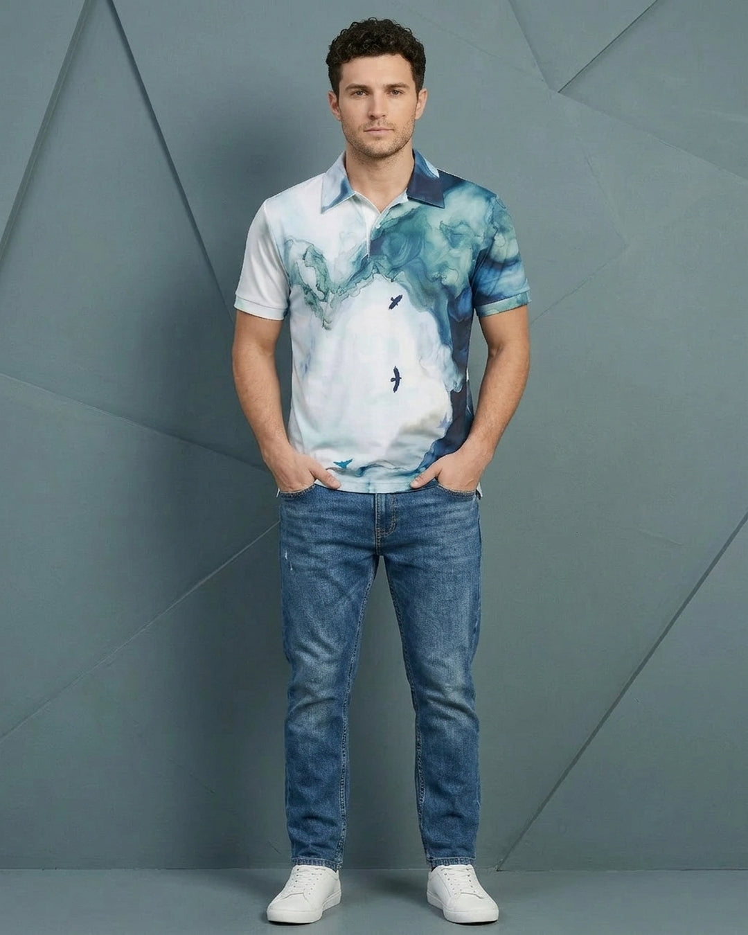 Skybound Marble Polo