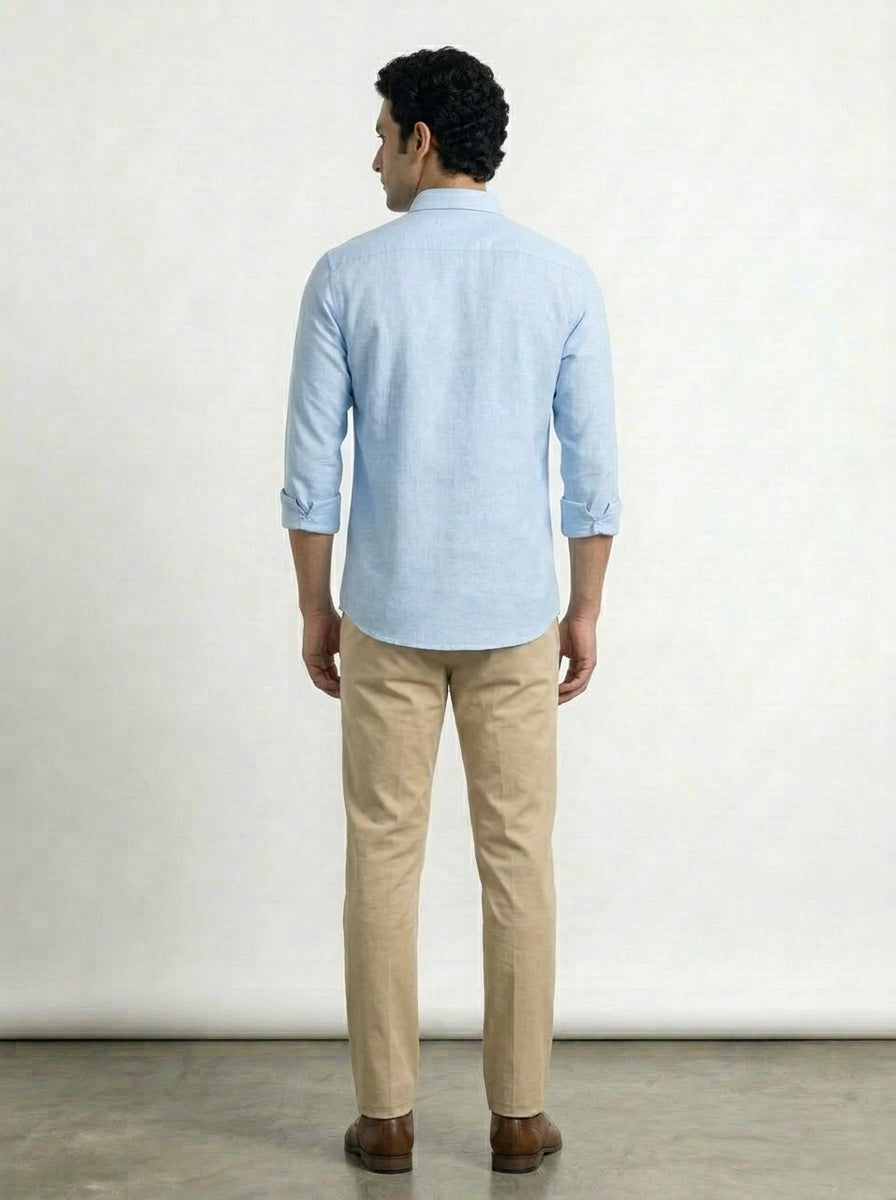 Casual Premium Oxford Shirt Blue