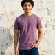 Essential Cotton Crew Neck T-Shirt Purple