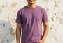 Essential Cotton Crew Neck T-Shirt Purple