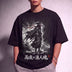 Silent Warrior Anime Tee Black Men