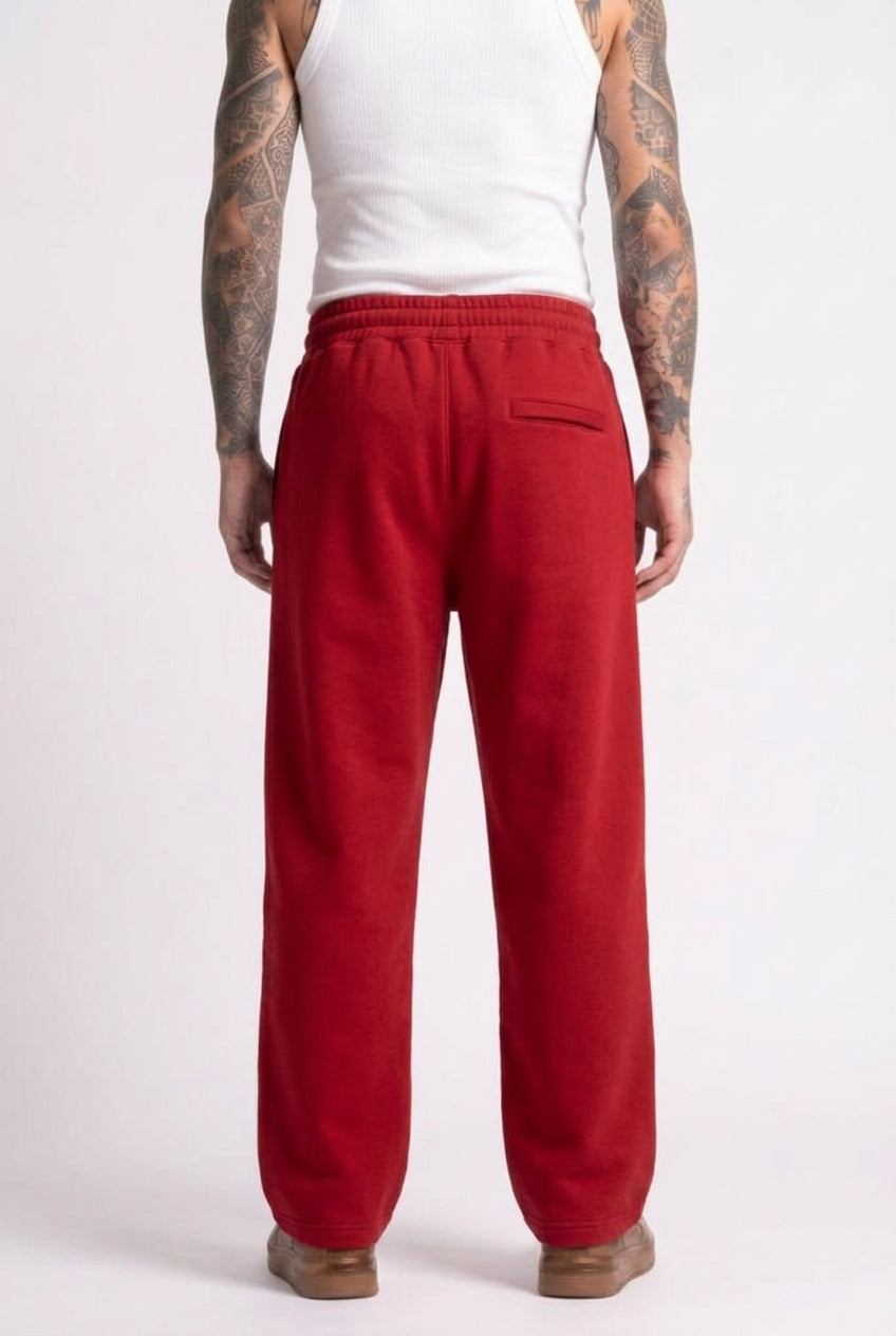 Cool Bee Joggers Red for Men - Red Joggers Casual Streetwear India - Back View