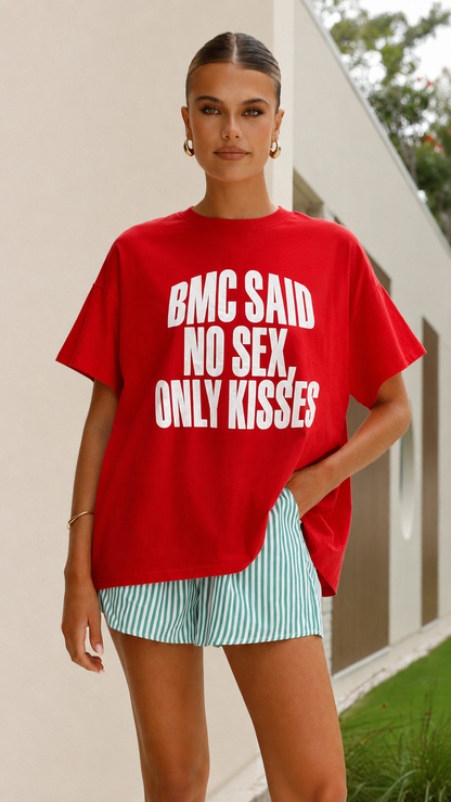 Red Kiss Statement Tee