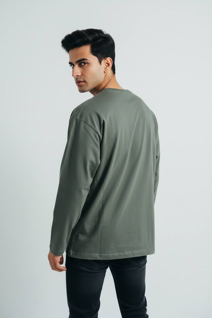 Back view over shoulder