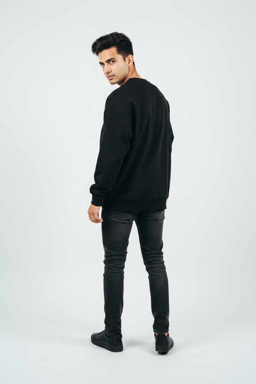 Back view over shoulder