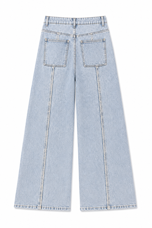 Ice Wash Panel Jeans – Coolbee Store, photo 2 of 7