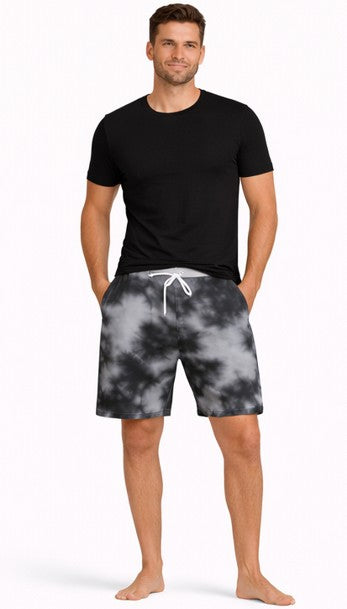Unisex Tie Dye Shorts Black