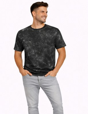 Unisex Acid Washed Oversized Tee Black