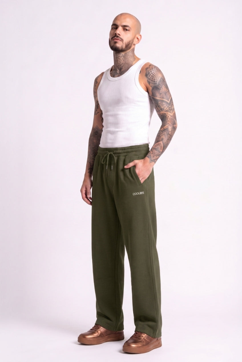Cool Bee Joggers Olive Green for Men - Joggers Casual Streetwear India - Lifestyle View