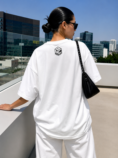 Realistic Graphic Tee White