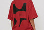 Perspective Graphic Tee Red