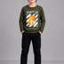 Kids Boys T-Shirt - Olive Green (KBAW25TR2)