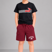Kids Boys Shorts - Maroon (KB4WLS221)
