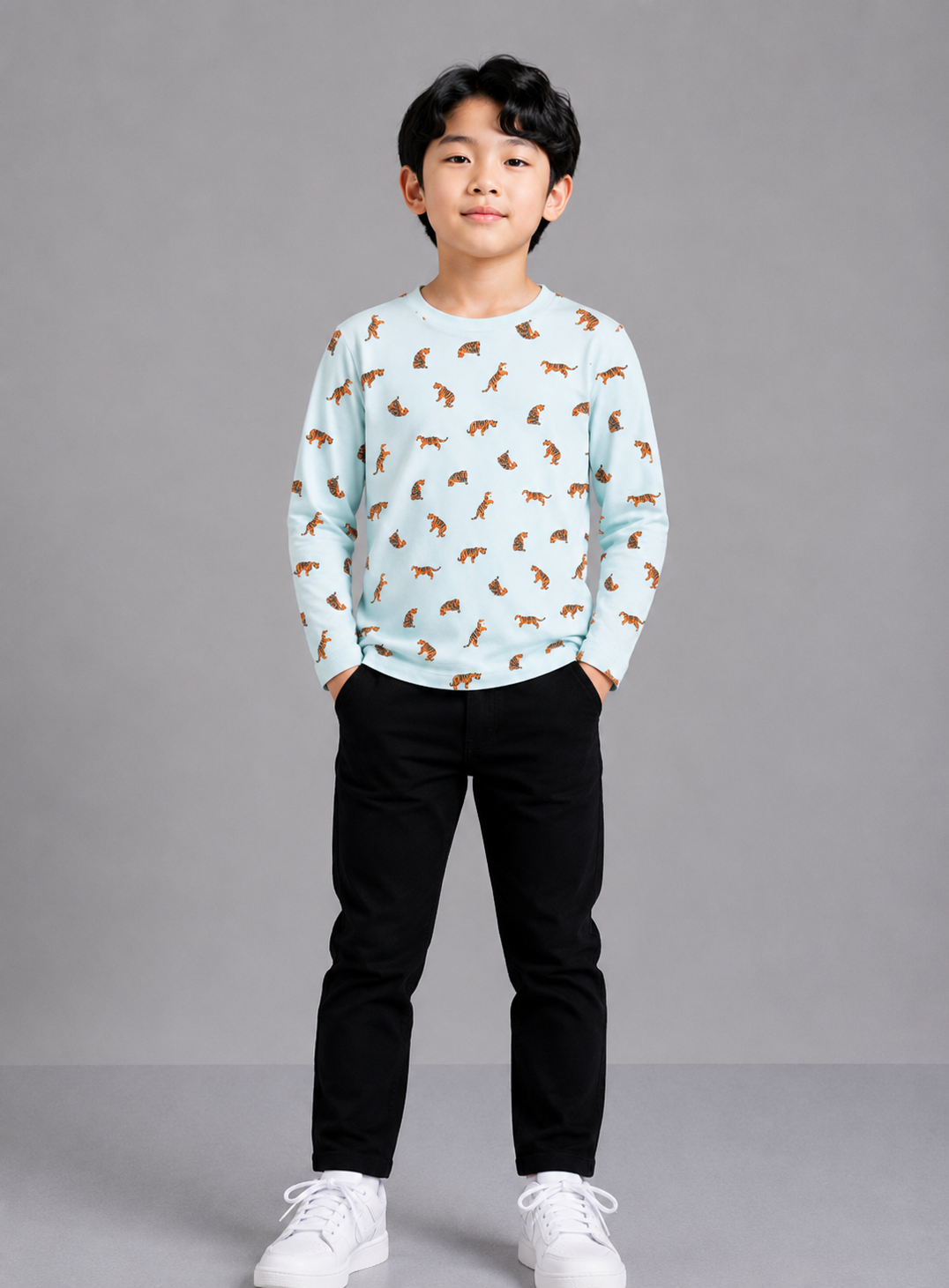 Coolbee Store Kids Boys T-Shirt - Sky Blue (KBAW25TR7) – front view